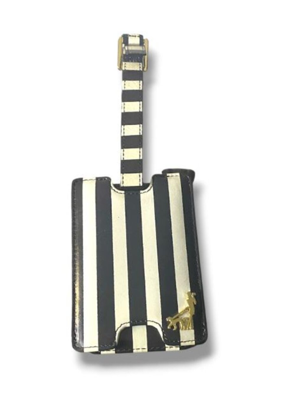 Henri Bendel New York Centennial BLACK & WHITE Striped Phone/ID Wristlet Pouch